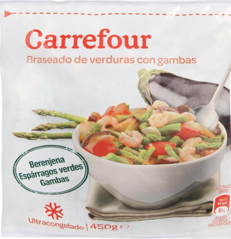 Braseado de verduras con chicharrillos en  conserva.